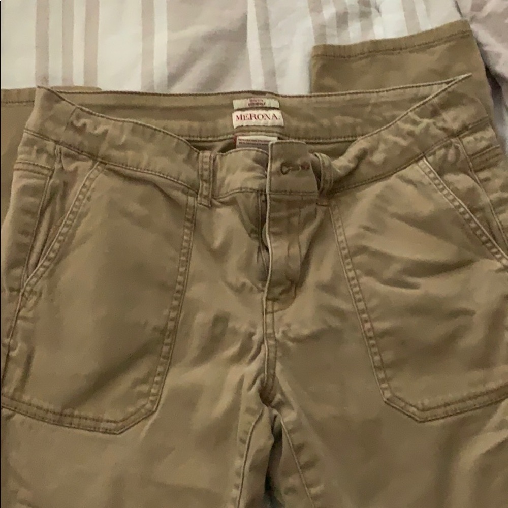Tan skinny jeans